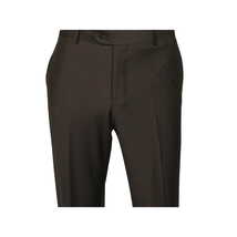 Men Suit BERLUSCONI Turkey Italian Wool 180's Portly Drop 4 Pants K255-07 Brown image 12