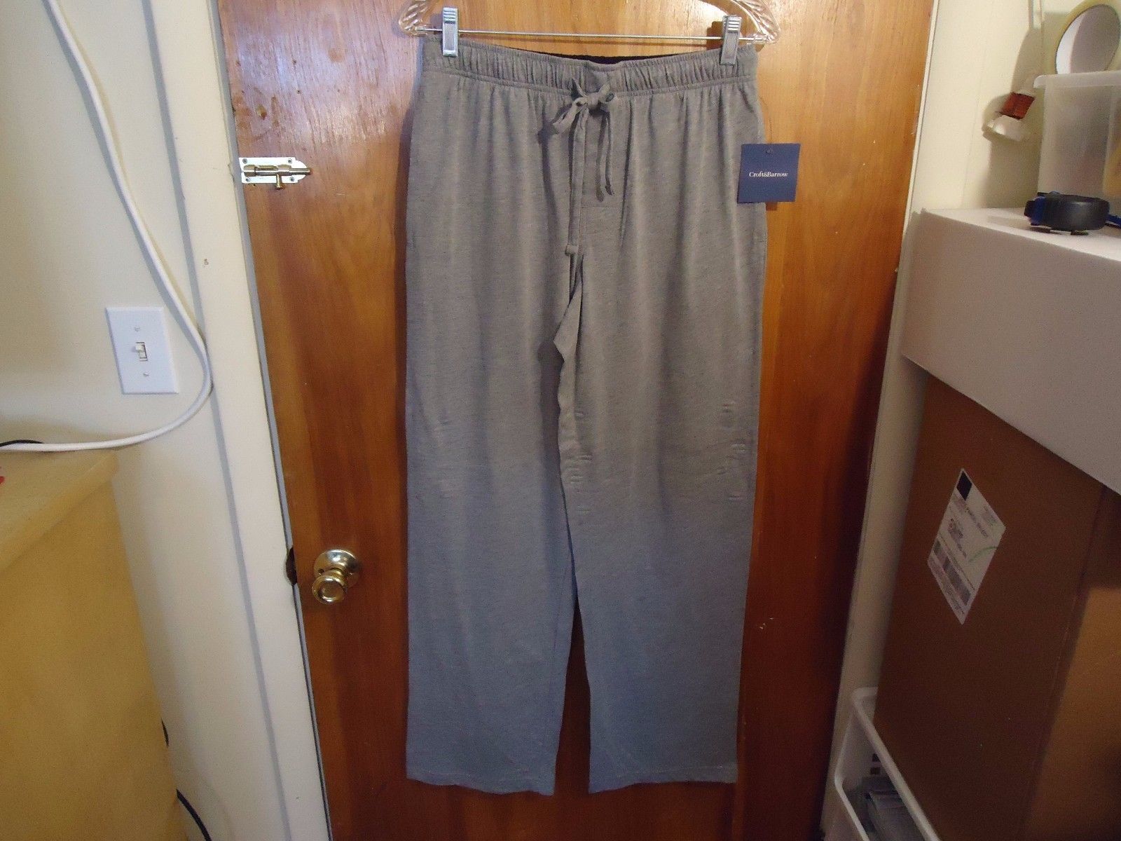 Mens / Boys Croft & Barrow " NWT " Size S Gray Pajama / Lounge Pants - $22.43