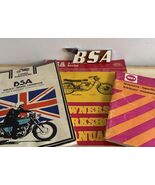 Vintage BSA A50 A65 Tank Badge Winged B Original 1960s-70s Chrome Red + ... - $181.42 CAD