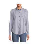 Time and Tru Women&#39;s XXXL (22) Relaxed Button Front SOFT Shirt Slate Gre... - £13.58 GBP