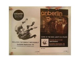 Anberlin Poster Two Sided Dark Is The Way, Light Is A Place - £21.23 GBP