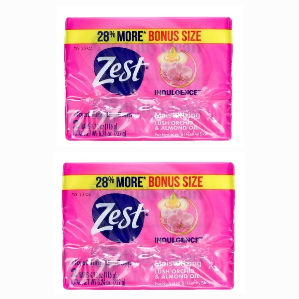 2 PACKS Of   Zest Lush Paradise Soap Bars - 2 ct. Pack - $12.99