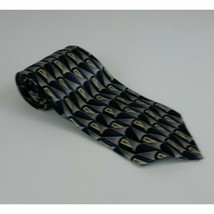 Stafford Executive Blue &amp; Silver Tie With Geometric Designs - £10.07 GBP