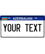Azerbaijan Blue Flag License Plate Custom Auto Bike Motorcycle - $198.81 MXN+
