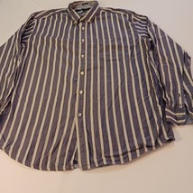 Tommy Hilfiger Classic Fit Button down Cotton Shirt Men&#39;s Blue Size XL - €7,75 EUR