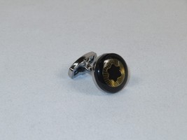 Men J.Valintin Cufflinks by Vitorofolo for French Cuff Shirt V35-24 Black Gold image 4
