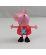 ABD Ltd. Peppa Pig Wearing Red Shirt With Blue Flower 2.5&quot; Mini Figure - $6.72 CAD