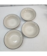 Newcor Stoneware Newport Whisper Rimmed Cereal Bowl 7&quot; - Set of 4 - £20.44 GBP