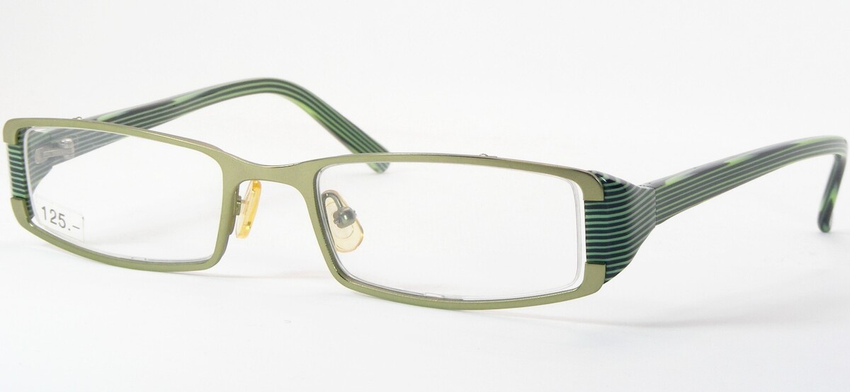 Vintage OU 74.180 04 Verde/Negro Único Raro Gafas Marco 50-19-138 Alemania - $86.09