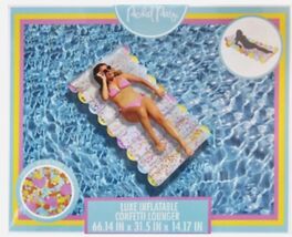 Packed Party Confetti Tube Float Pool Lounger for Ages 8 Years + - $19.95