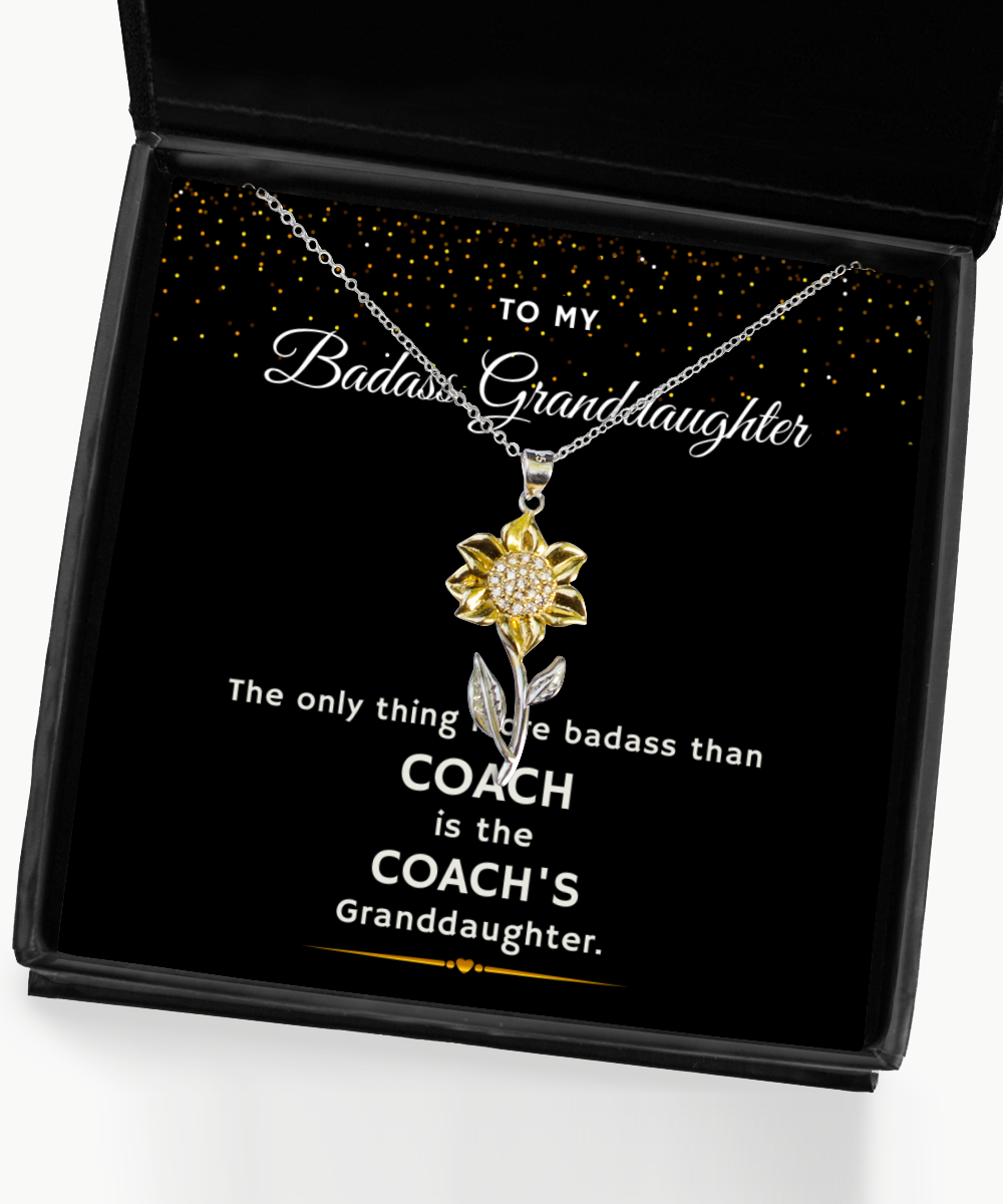 Coach Granddaughter Necklace Gifts, Birthday Present For Coach Granddaughter,  - $49.95