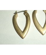 Vintage Goldtone Napier V Shaped Earrings - $19.00