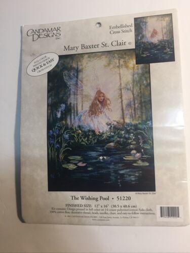 MARY ST CLAIR THE WISHING POOL CROSS STITCH 51220 CANDAMAR  New - £7.07 GBP