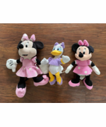 pre-own DISNEY Minnie Mouse &amp; Daisy Duck PLUSH TOYS stuffed animals Set ... - $21.52 CAD