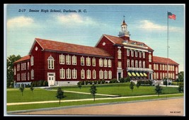 North Carolina Postcard - Durham, Senior High School F32 - £5.53 GBP