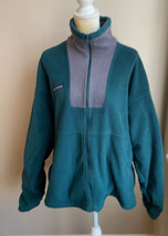 Columbia Sportswear Mens Front Zip Fleece Sz XL Green - £17.96 GBP