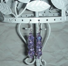 Lovely Purple Pleasures Crystal Earrings   - £7.16 GBP