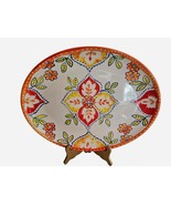 LE CADEAUX Orange Blossom Melamine 16&quot; Oval Platter Tray - £20.52 GBP