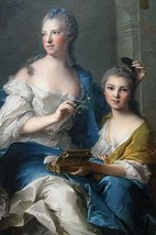 Madame Marsollier and Her Daughter, 1749 by Jean Marc Nattier - Art Print - £17.51 GBP+