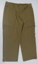 Exofficio Greenish Brown Outdoor Zip Cargo Pants  Ankle Length Womens Si... - £27.17 GBP