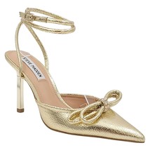 Steve Madden Women Sherise Pointed Toe Ankle Strap Heels Size US 9 Gold Lizard - $52.47