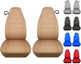 Fits 1994-2004 Ford Mustang Front set car seat covers  black/tan/silver/... - $1,539.03 MXN