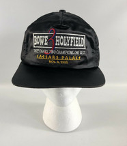 Holyfield-Bowe 3 Nov 4 1995 Las Vegas Caesars Strapback Hat Black Vintage Boxing - £77.84 GBP