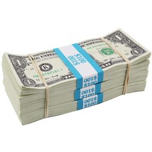 $1 Bill Aged Blank Filler Prop Money Stacks Bundle - £31.96 GBP