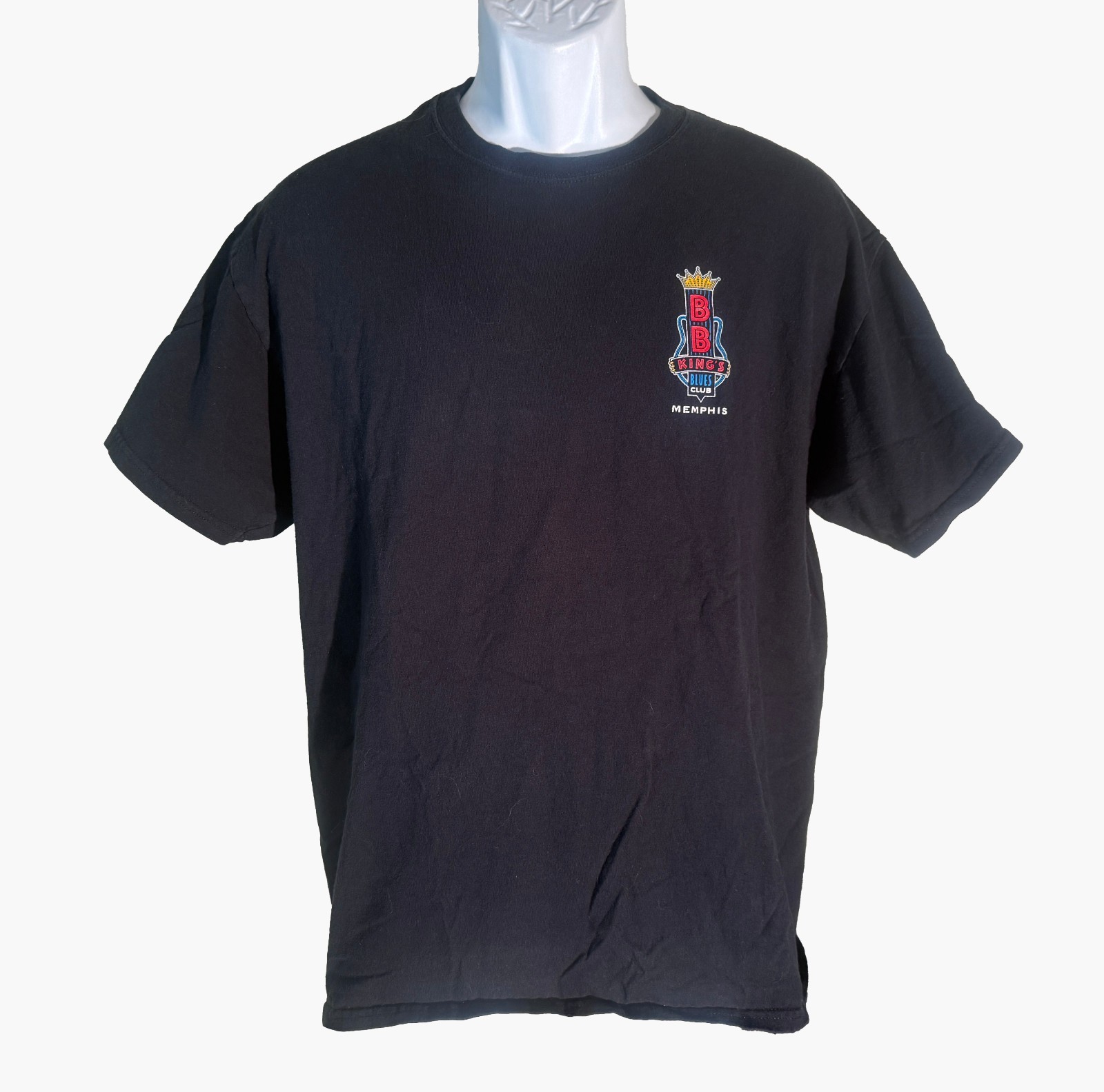 BB KINGS BLUES CLUB MEMPHIS Short Sleeve Black T-Shirt Large (RUNS SMALL) - $9.89
