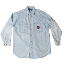 Vintage Hard Rock Cafe Denim Shirt Nashville TN Earth Long Sleeve Men&#39;s Size S - £12.83 GBP