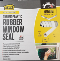 M-D Platinum Thermoplastic Rubber Window Seal 17 ft White Medium Gaps 05... - $8.90