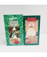 Lot of 2 HALLMARK Happy Holidays Barbie Stocking Hanger 1995 and 1996 in... - £14.76 GBP
