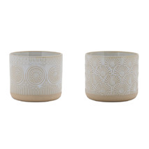 Porcelain Geometric Patterned Planter (Set of 2) - $55.29