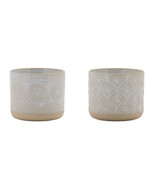 Porcelain Geometric Patterned Planter (Set of 2) - $55.29
