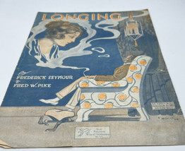 Music Piano Sheet Vintage and Antique Longing  1919 Shapiro Bernstein &amp; Co. - £19.08 GBP