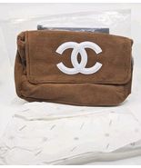 CHANEL Precision VIP Terry Cloth Crossbody Bag Brown w/White Logo GWP - €162,46 EUR