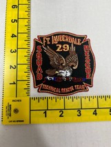 Fort Lauderdale Squad Rescue 29 Technical Rescue Team Patch Gold Red - £15.57 GBP