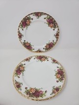 Royal Albert Old Country Roses  8-1/4&quot; Salad Plates  England ~Set of 2 1962 - £25.77 GBP