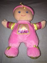 Fisher Price Baby&#39;s First Doll Plush 10 Inch Pink Shake Rattle EUC M9528... - $10.99