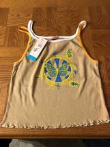 Shirley Womens Tank Top Size L Tan/Orange 0035 - $7.92