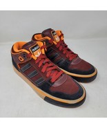 Adidas Mens Sneakers Sz 8.5 M Culver Vulc Mid Brick Black Mahogany Shoes - £51.01 GBP