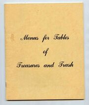 Menus for Tables of Treasures and Trash Helen Corbitt Recipes - $11.88