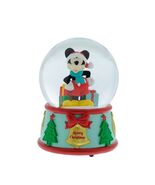 Disney Mickey Mouse Merry Christmas Musical Wind Up Snow Globe - $63.81 CAD