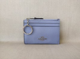 Coach Mini Skinny ID zip Card Case in cross grain leather T 9136 - $34.75