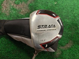 Callaway Strata Left Handed Fairway 3 Wood 15.5 Degree Steel Shaft Regul... - $28.50