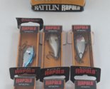 Rattlin&#39; Rapala 6 Sinking Fishing Lures RNR4 Firetiger Silver Blue Shad ... - $22.90