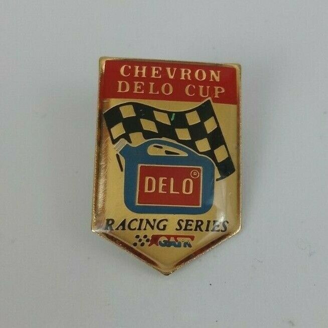 Vintage Chevron Delo Cup Racing Series 1&quot; x .5&quot; Lapel Hat Pin - $4.37