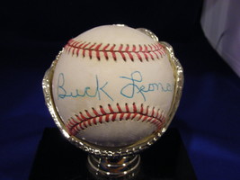 Buck Leonard Hof 1962 3 X Nl Wsc Homestead Grays Signed Auto Baseball Psa/Dna - $149.99