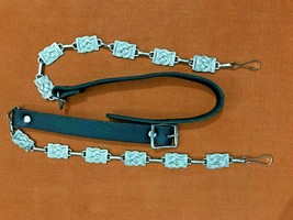 Celtic Knots Sporran Chain Belt Genuine Black Leather 28&quot; to 42&quot; Waist - £19.98 GBP