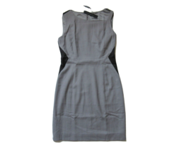 NWT Elie Tahari Estelle Pumice Gray Colorblock Stretch Wool Dress 8 $368 - $51.48
